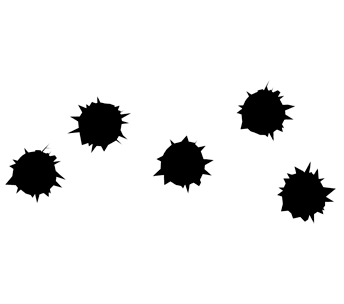 Bullet Shot Hole Transparent PNG Image