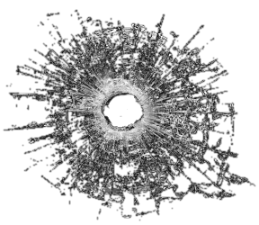 Bullet Shot Hole Transparent PNG Image