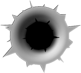 Bullet Shot Hole Transparent PNG Image