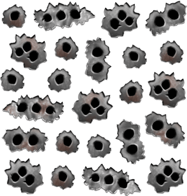 Bullet Shot Hole Transparent PNG Image