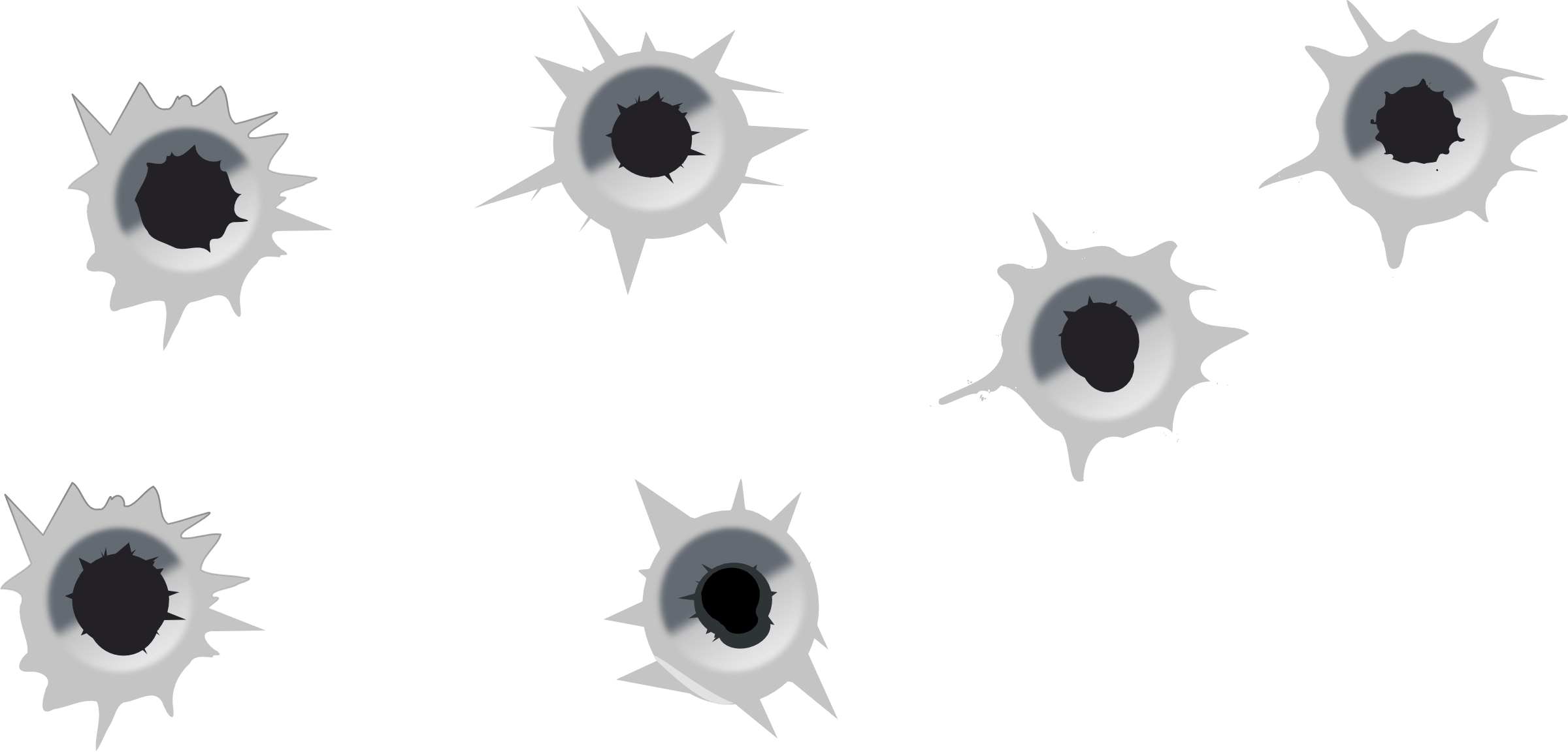 Bullet Shot Hole Transparent PNG Image