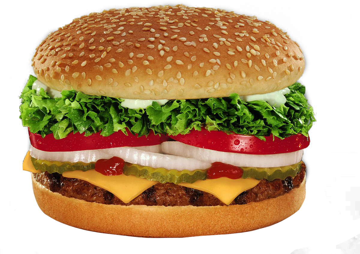 King Big Burger File Transparent PNG Image