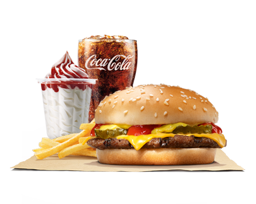King Burger Combo Transparent PNG Image