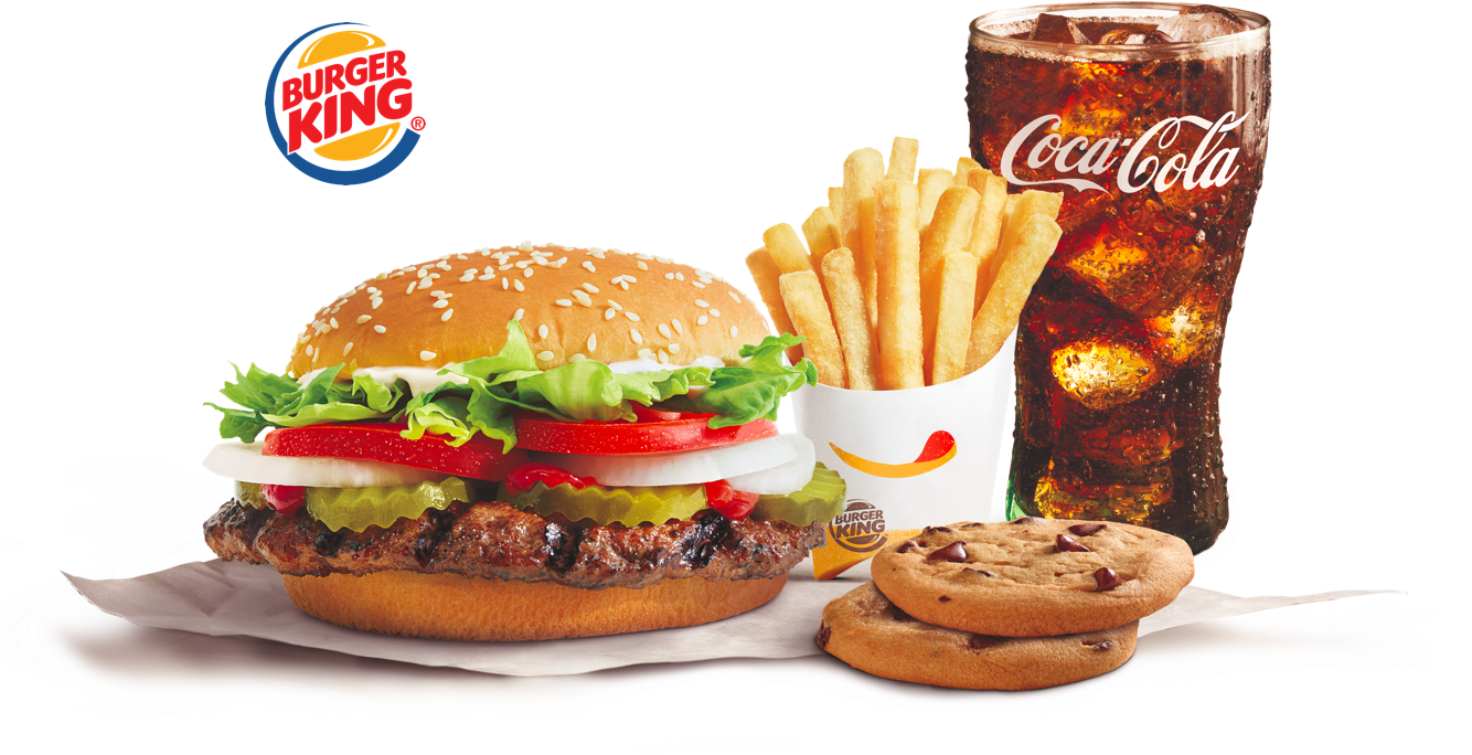 King Burger Combo Transparent PNG Image