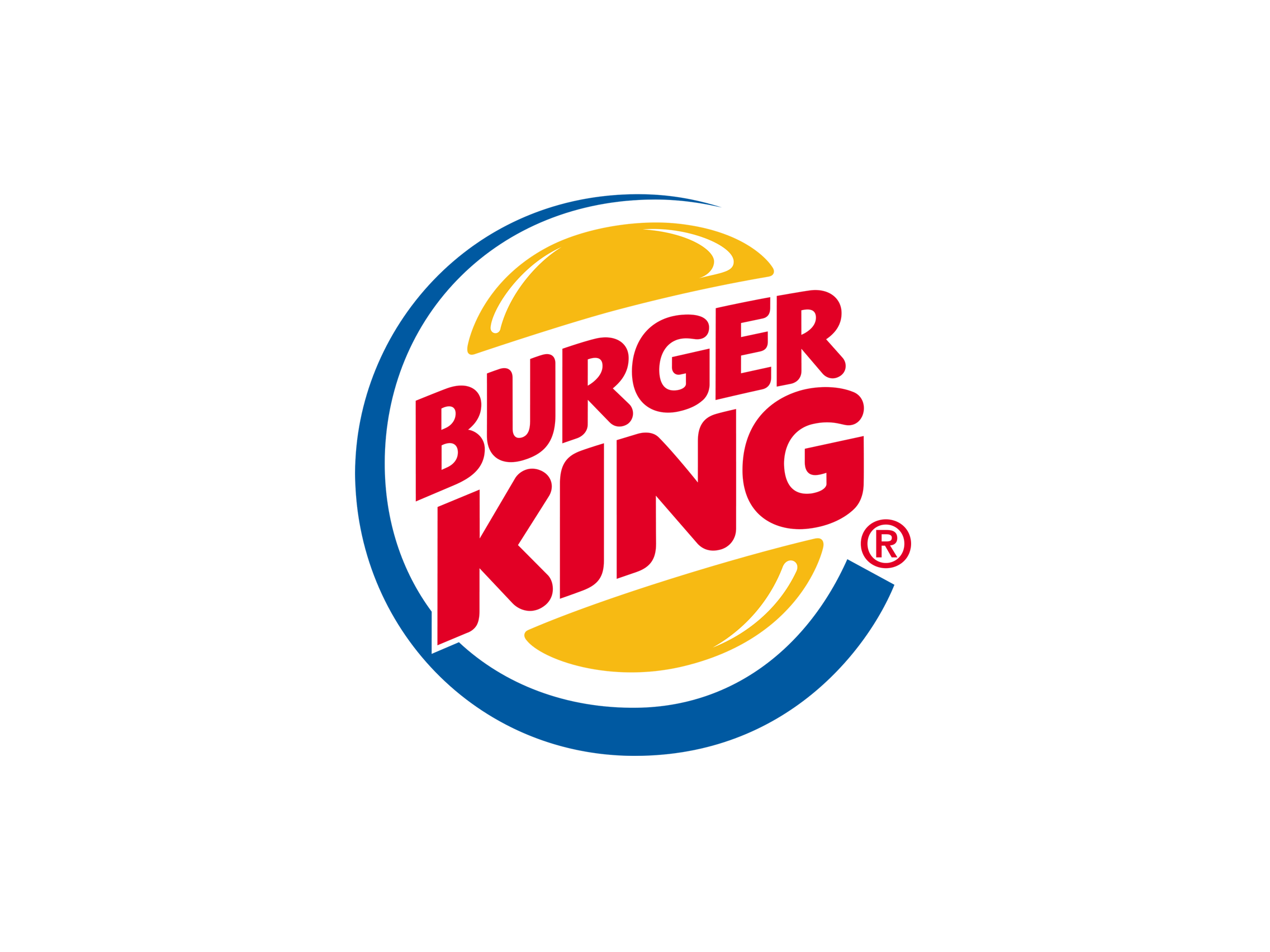 King Logo Burger Transparent PNG Image