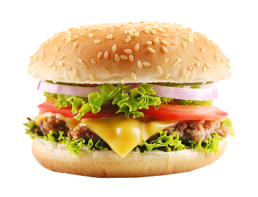 Cheese Bacon Burger Transparent PNG Image