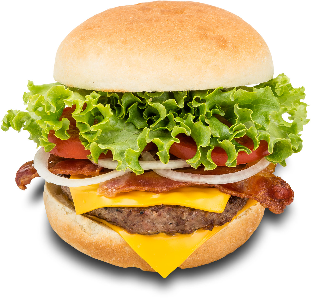 Burger Double Cheese Transparent PNG Image