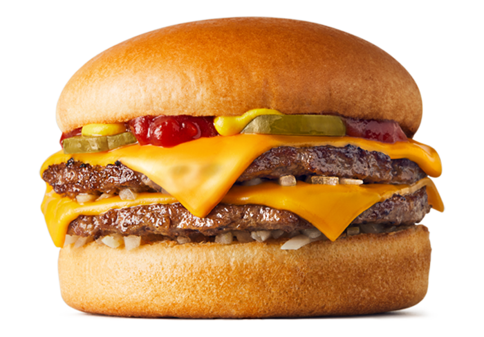 Burger Double Cheese Transparent PNG Image