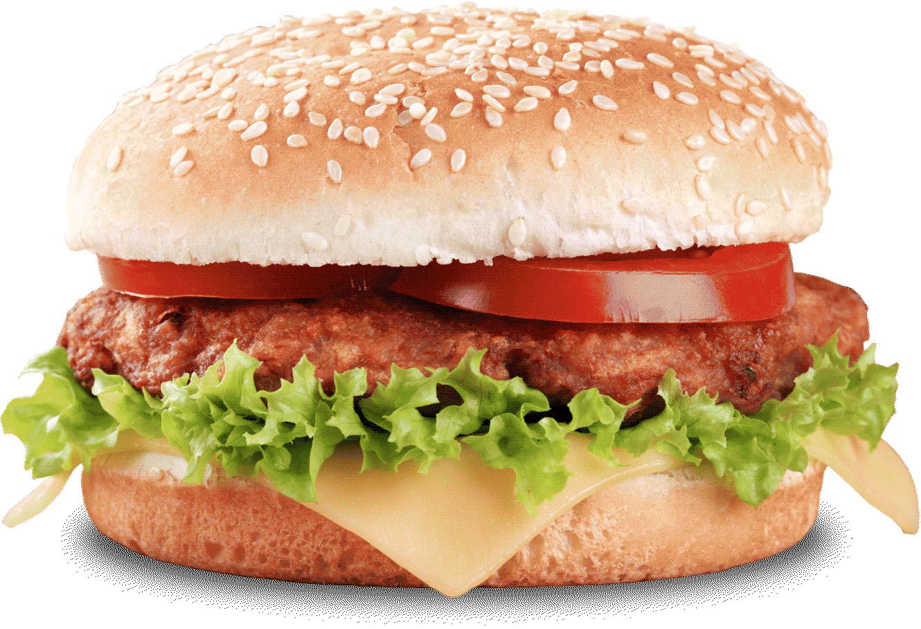 Hamburger Burger Mac Burger Transparent PNG Image