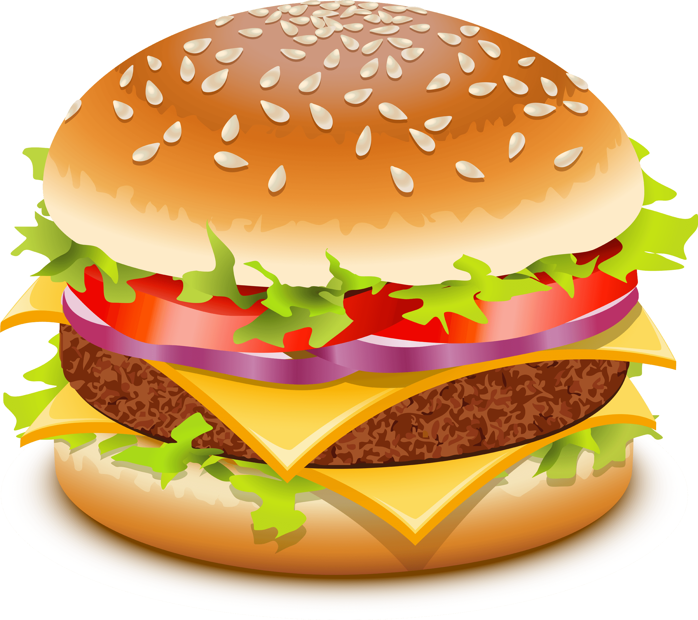 Hamburger Burger Mac Burger Transparent PNG Image