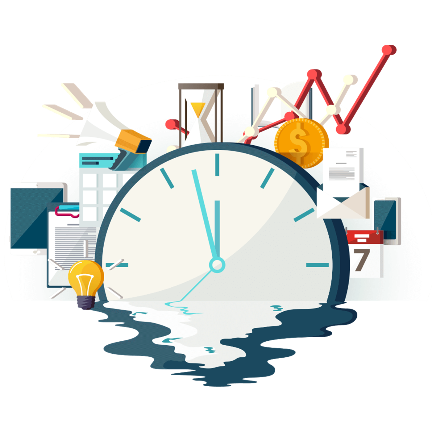 Line Management Technology Goal Time Transparent PNG Image