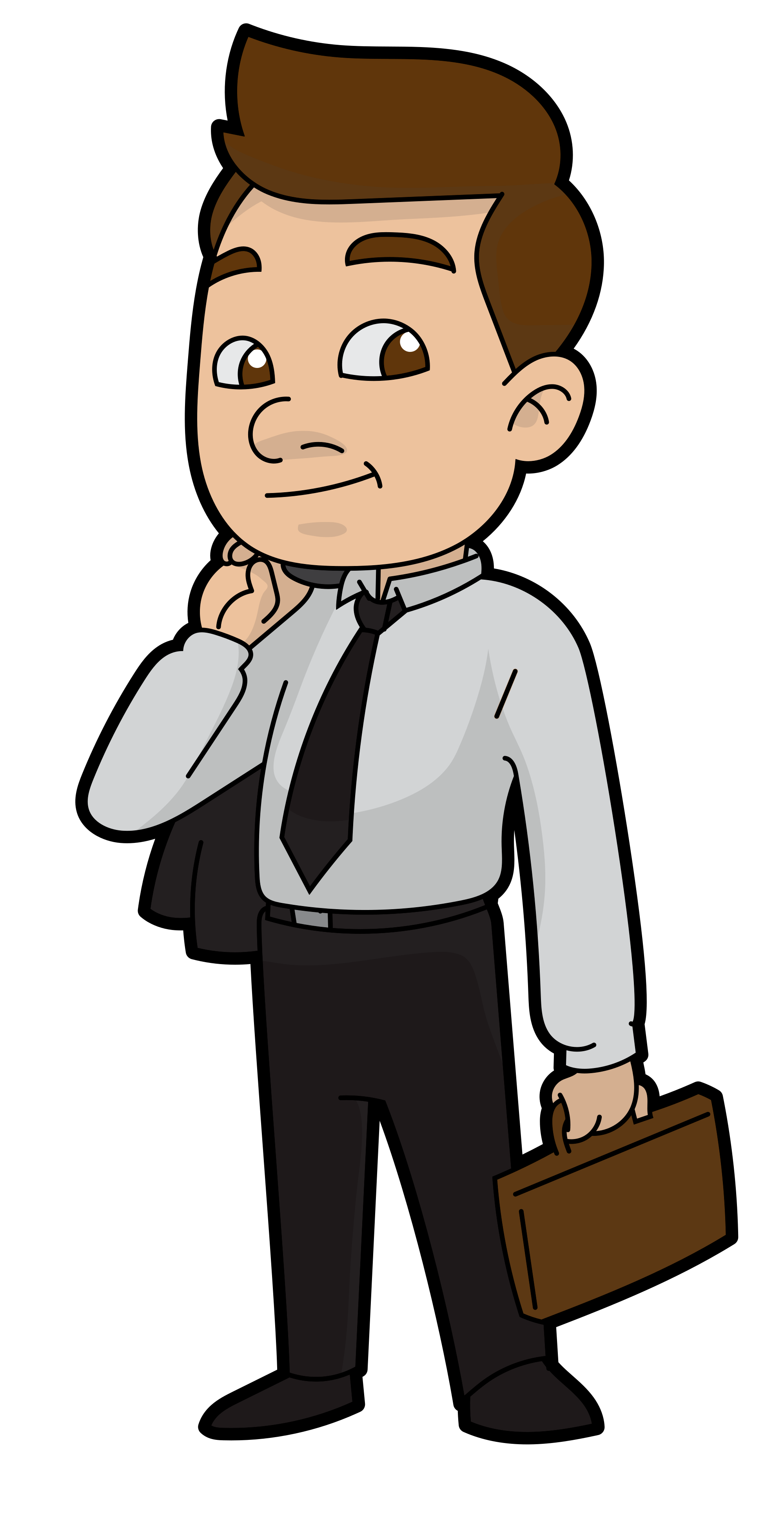 Businessman Animated Office Transparent PNG Image