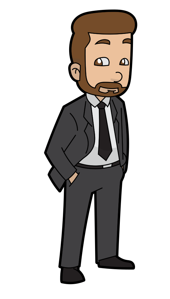 Businessman Animated Office Transparent PNG Image
