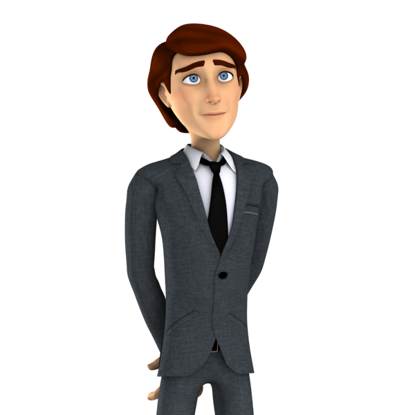 Businessman Animated Office File Transparent PNG Image