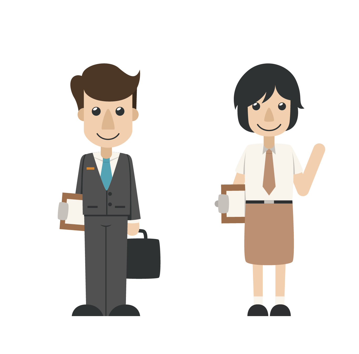 Businessman Animated Office Transparent PNG Image