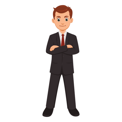 Businessman Animated Office Transparent PNG Image