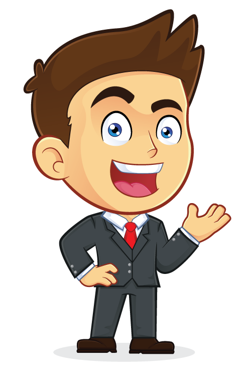 Businessman Animated Office Transparent PNG Image