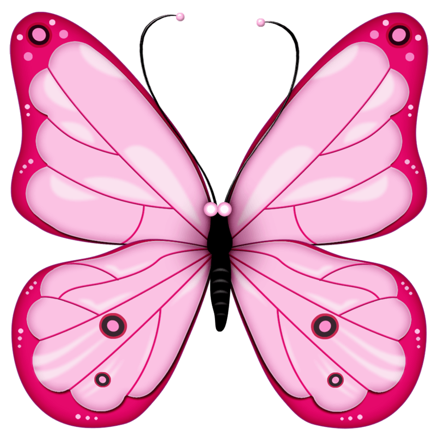 Pink Butterfly Transparent PNG Image