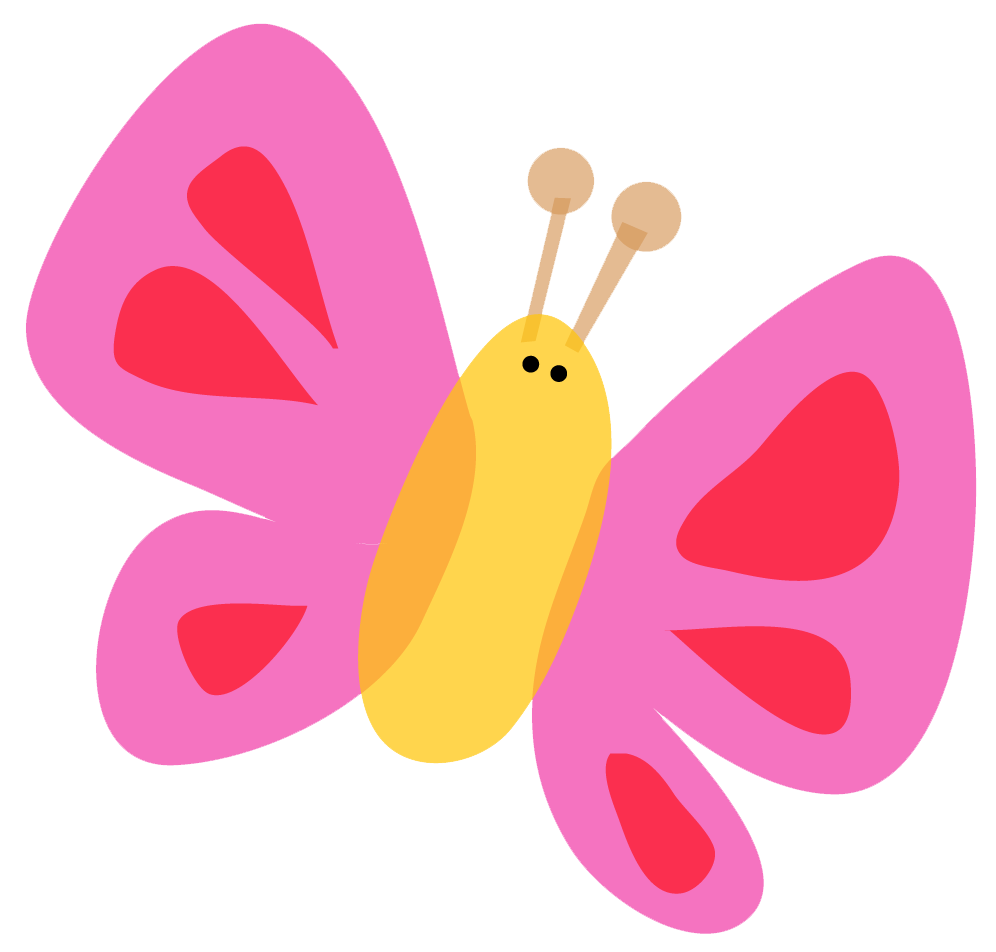 Cute Butterflies Transparent PNG Image