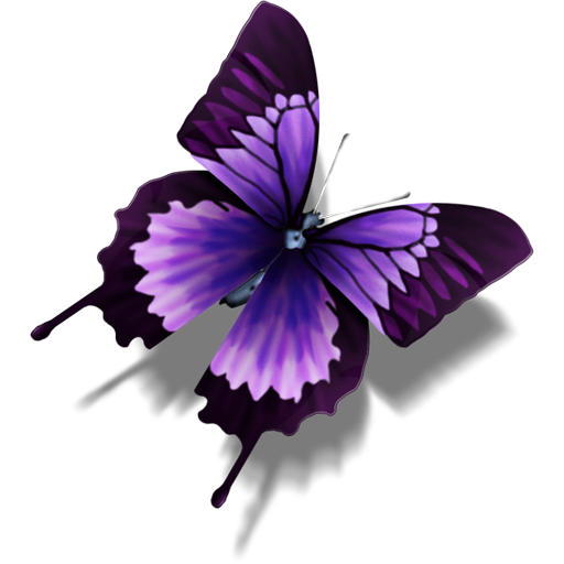 Purple Butterfly Transparent PNG Image