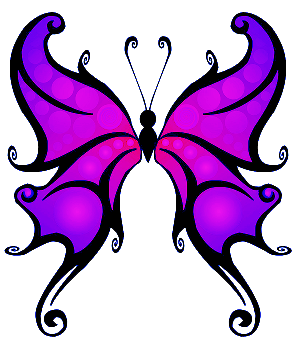 Purple Butterfly Transparent PNG Image