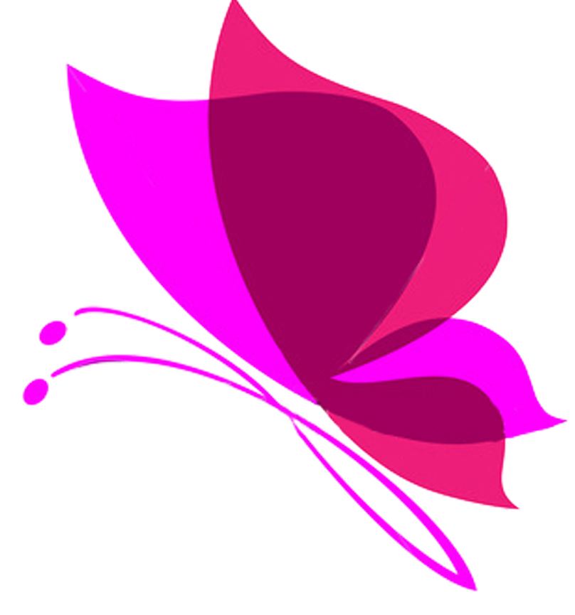 Pink Butterfly Background Transparent PNG Image