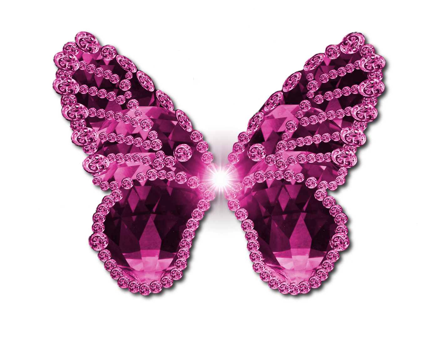 Pink Butterfly Transparent PNG Image