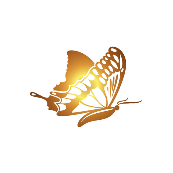 Butterfly Golden Gold Software Transparent PNG Image