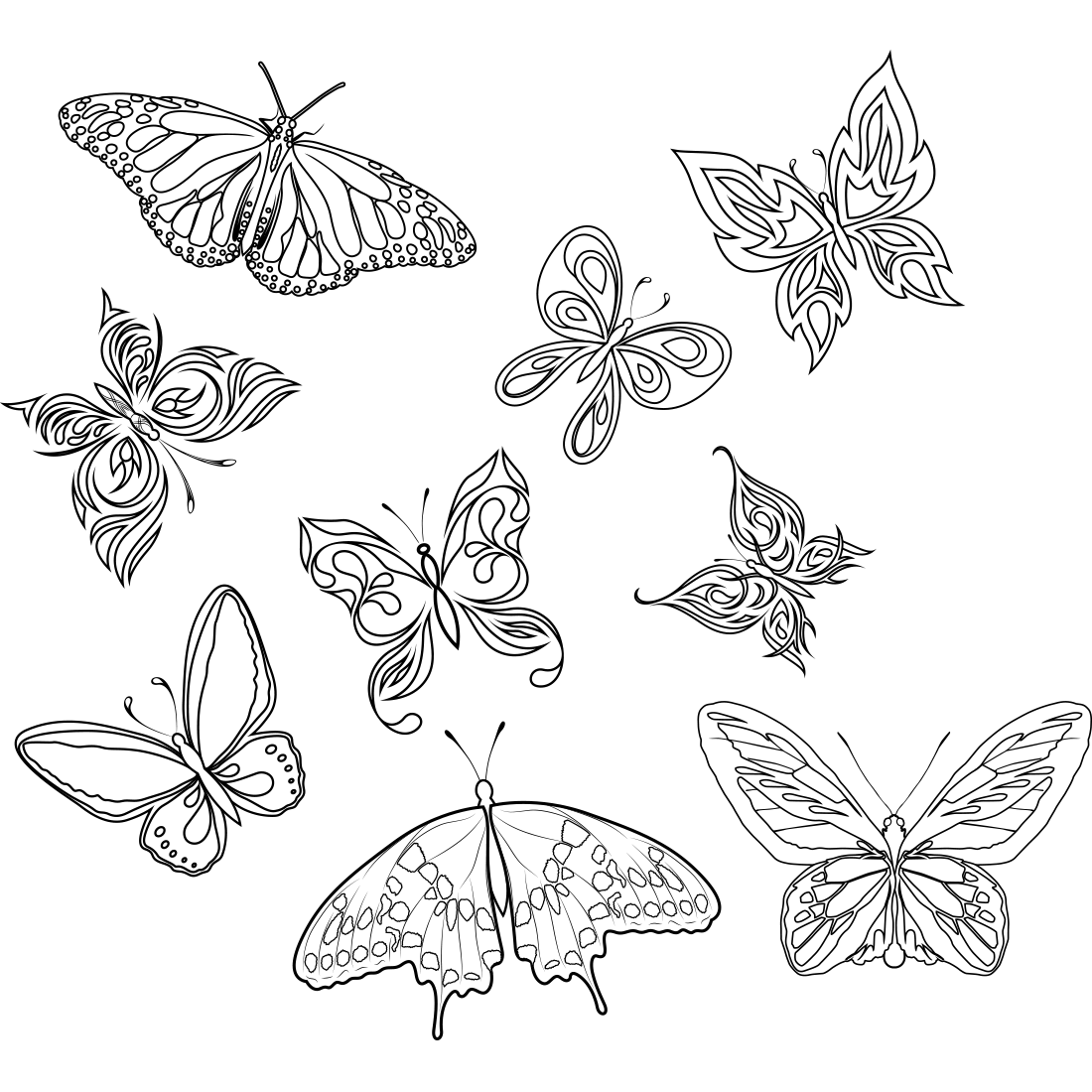Butterfly Tattoo Art Insects graphy Butterflies Black Transparent PNG Image