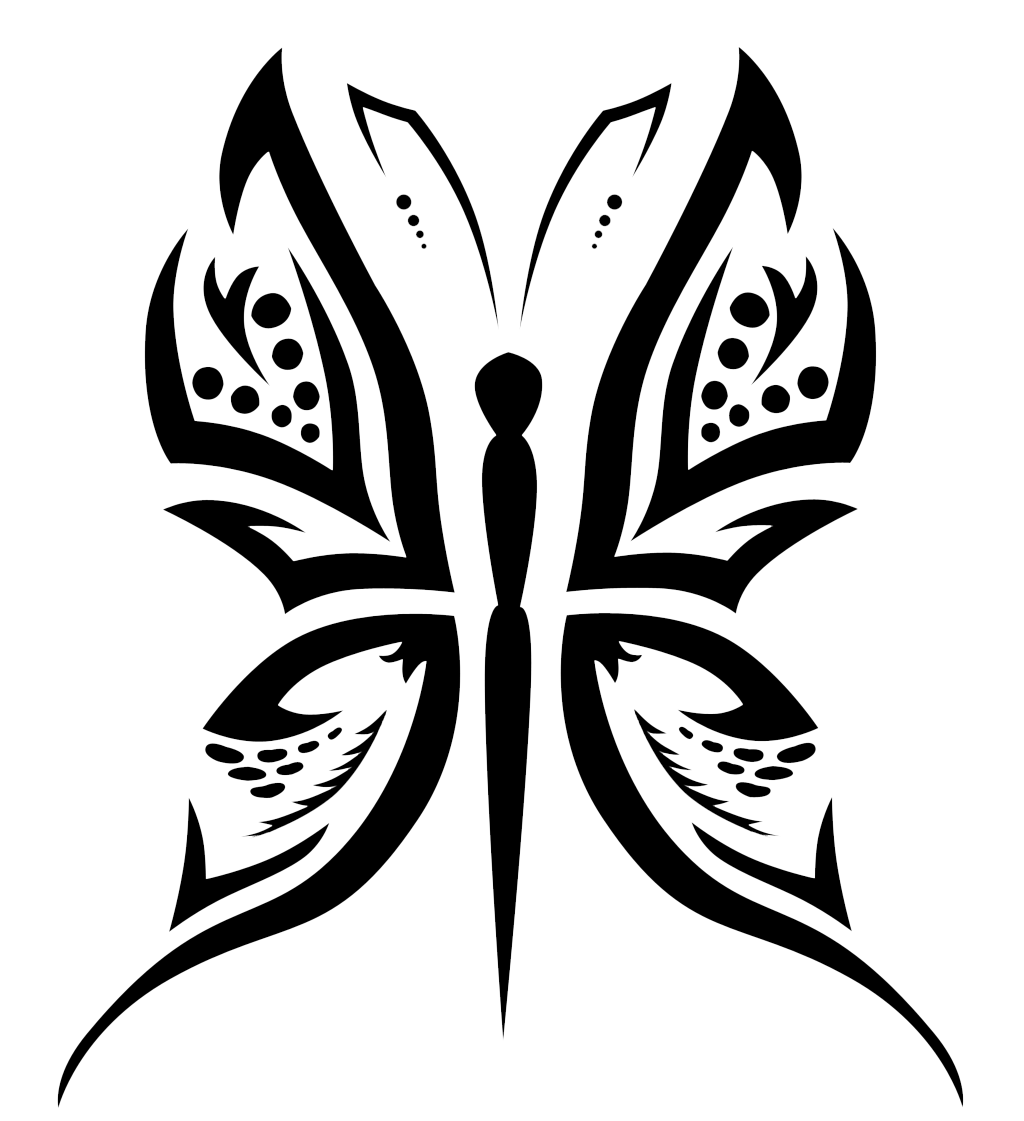 Butterfly Tattoo Designs Transparent PNG Image