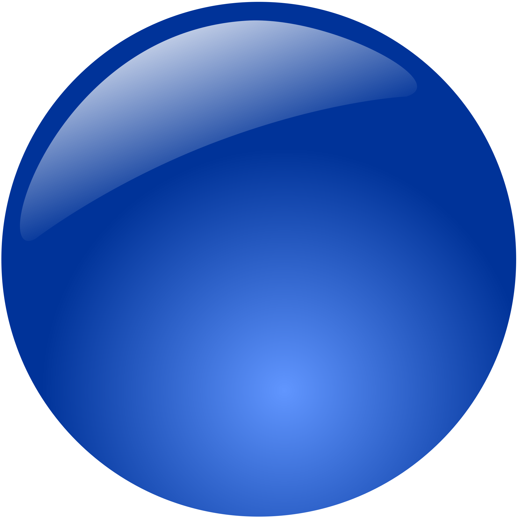 Blue Button Transparent PNG Image