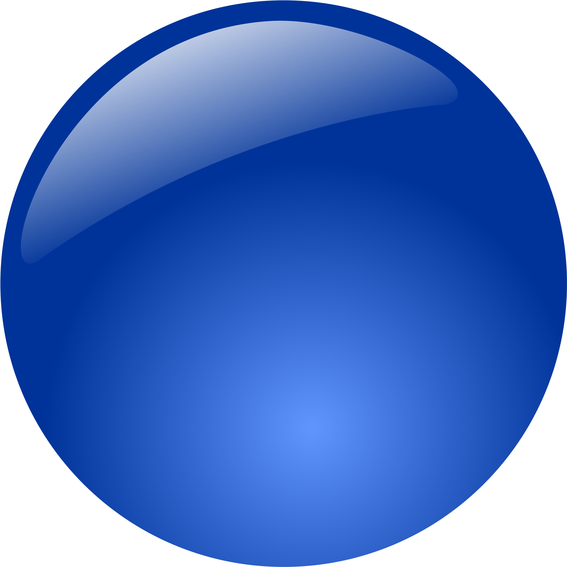 Blue Button Transparent PNG Image