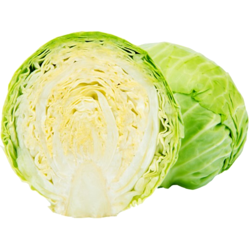 Fresh Cabbage Half Transparent PNG Image