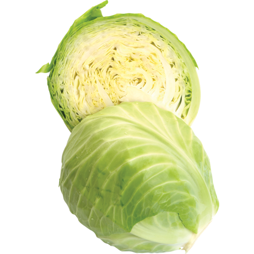 Fresh Cabbage Half Transparent PNG Image