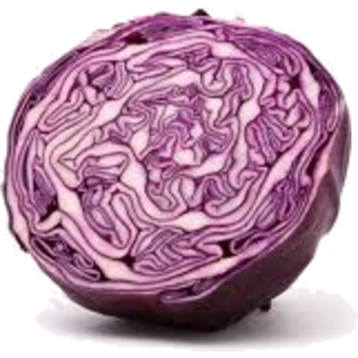 Purple Cabbage Half Transparent PNG Image