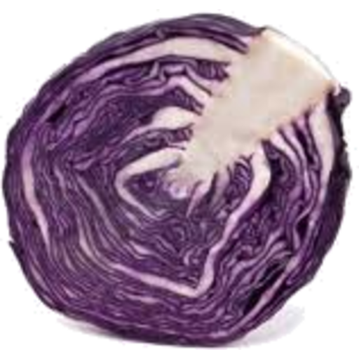 Purple Cabbage Half Transparent PNG Image