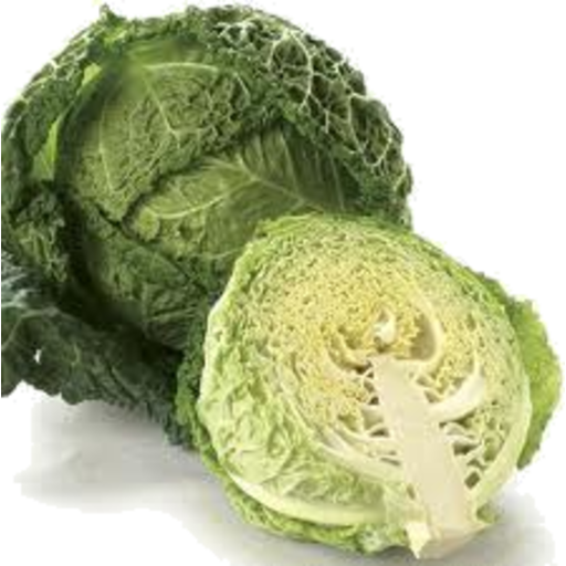 Cabbage Organic Half Transparent PNG Image