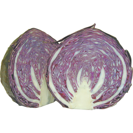 Purple Cabbage Half Transparent PNG Image