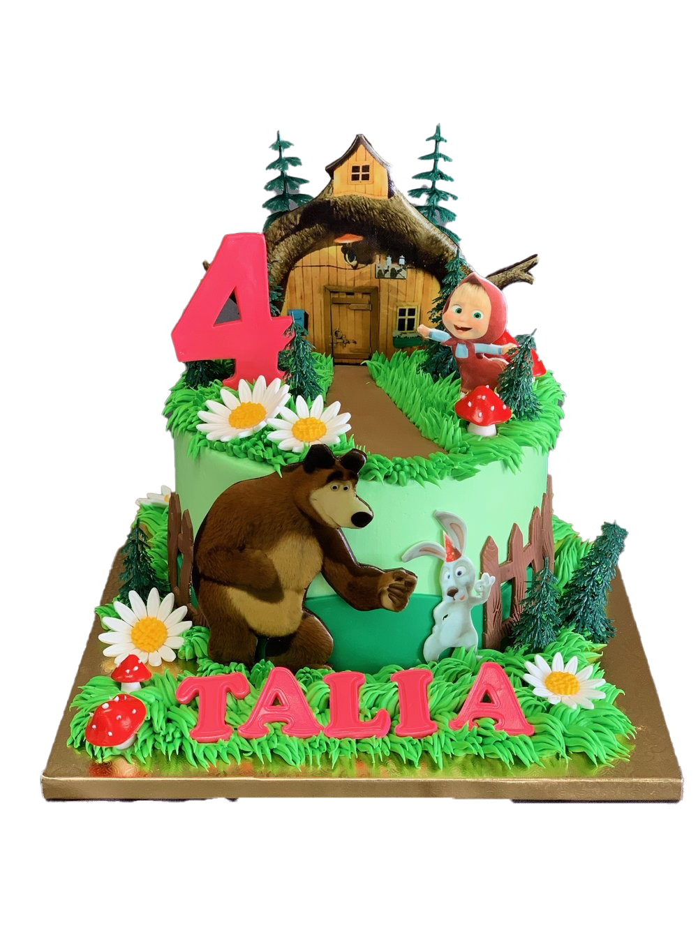And Masha Bear Cake The Transparent PNG Image