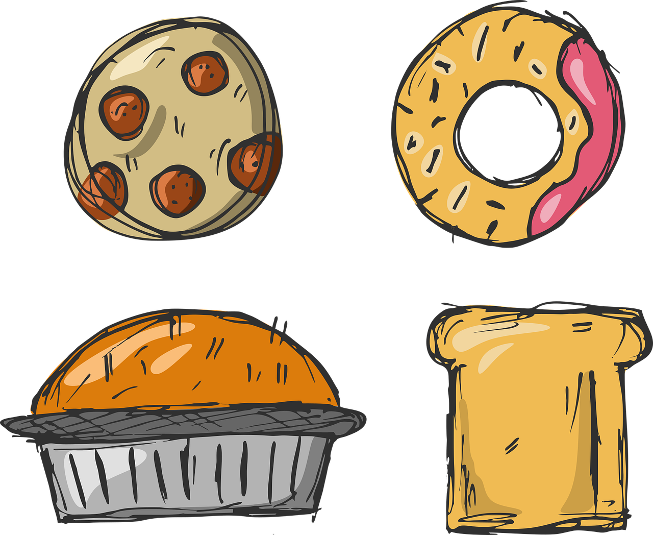 Cake Bun Transparent PNG Image