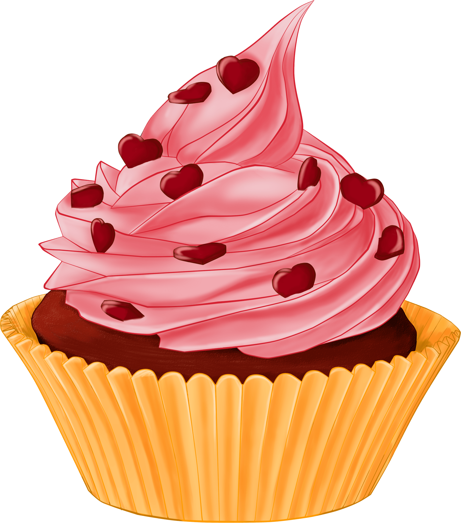 Cake Strawberry Bun Transparent PNG Image