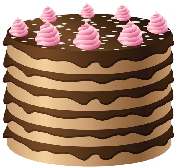 Dark Cake Chocolate Transparent PNG Image