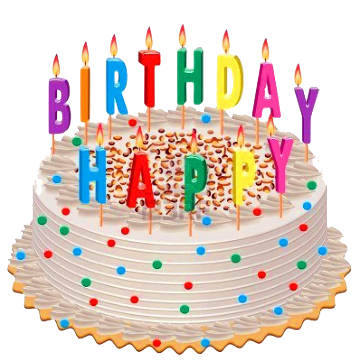 Birthday Cake Background Transparent PNG Image
