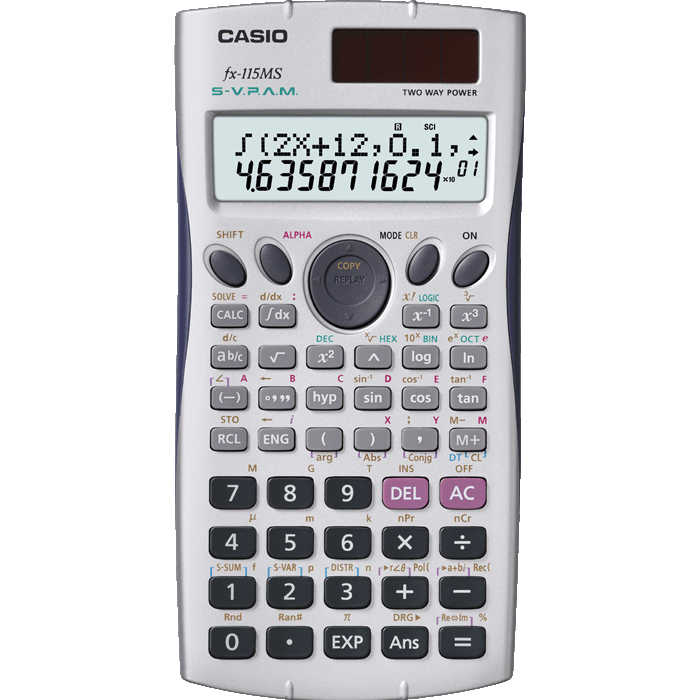 Casio Scientific Calculator Transparent PNG Image