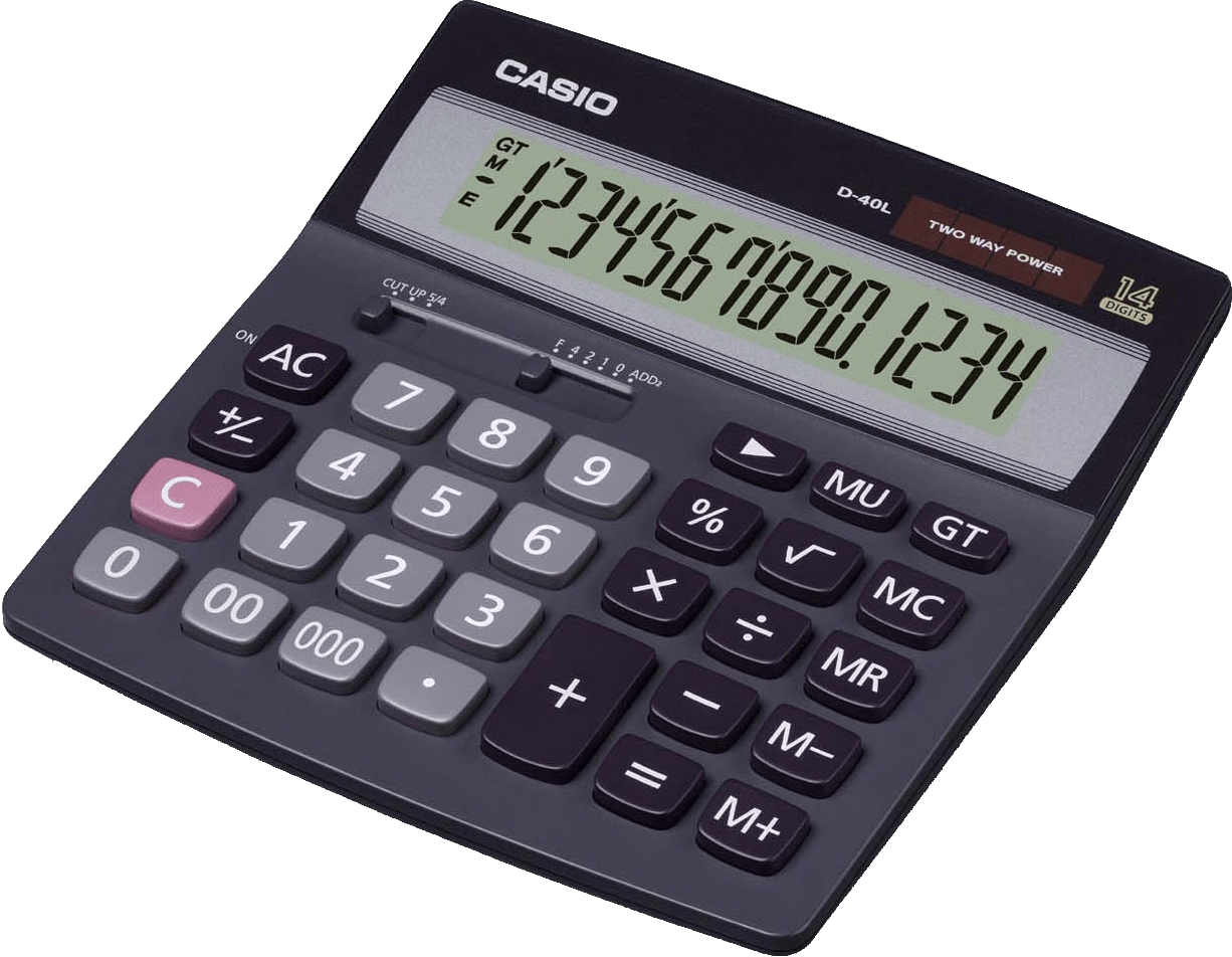 Black Calculator Transparent PNG Image