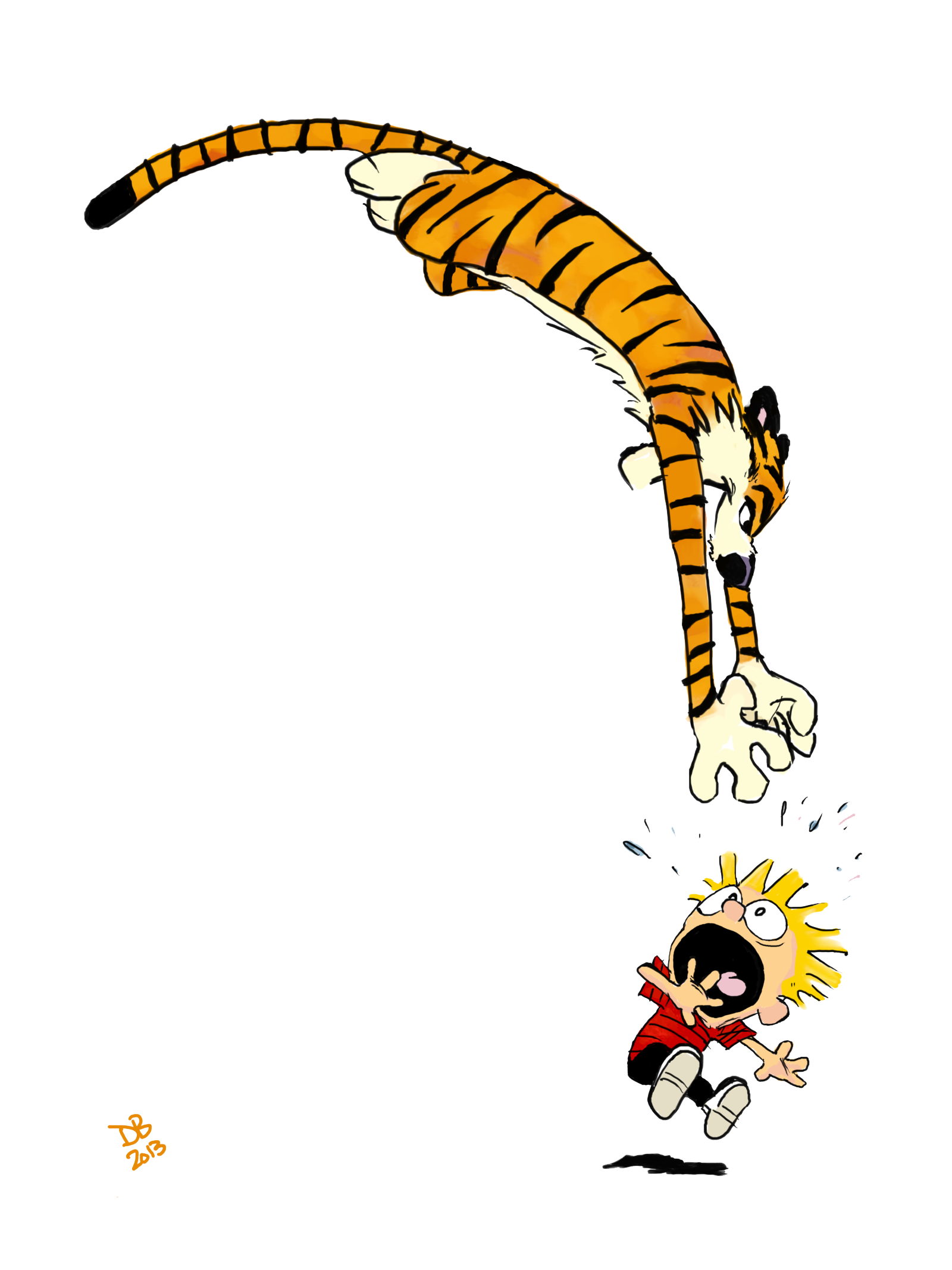 Calvin And Hobbes Transparent PNG Image