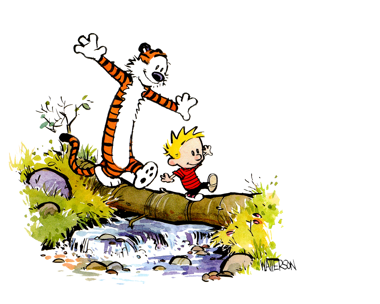 Calvin And Hobbes Transparent PNG Image