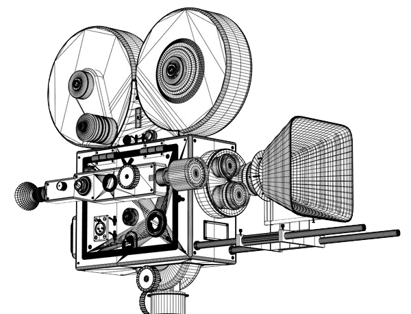 Movie Camera Black Motor Vehicle White Transparent PNG Image