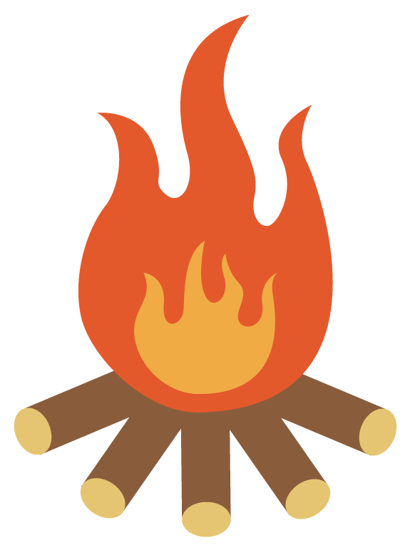 Vector Campfire Flame Transparent PNG Image