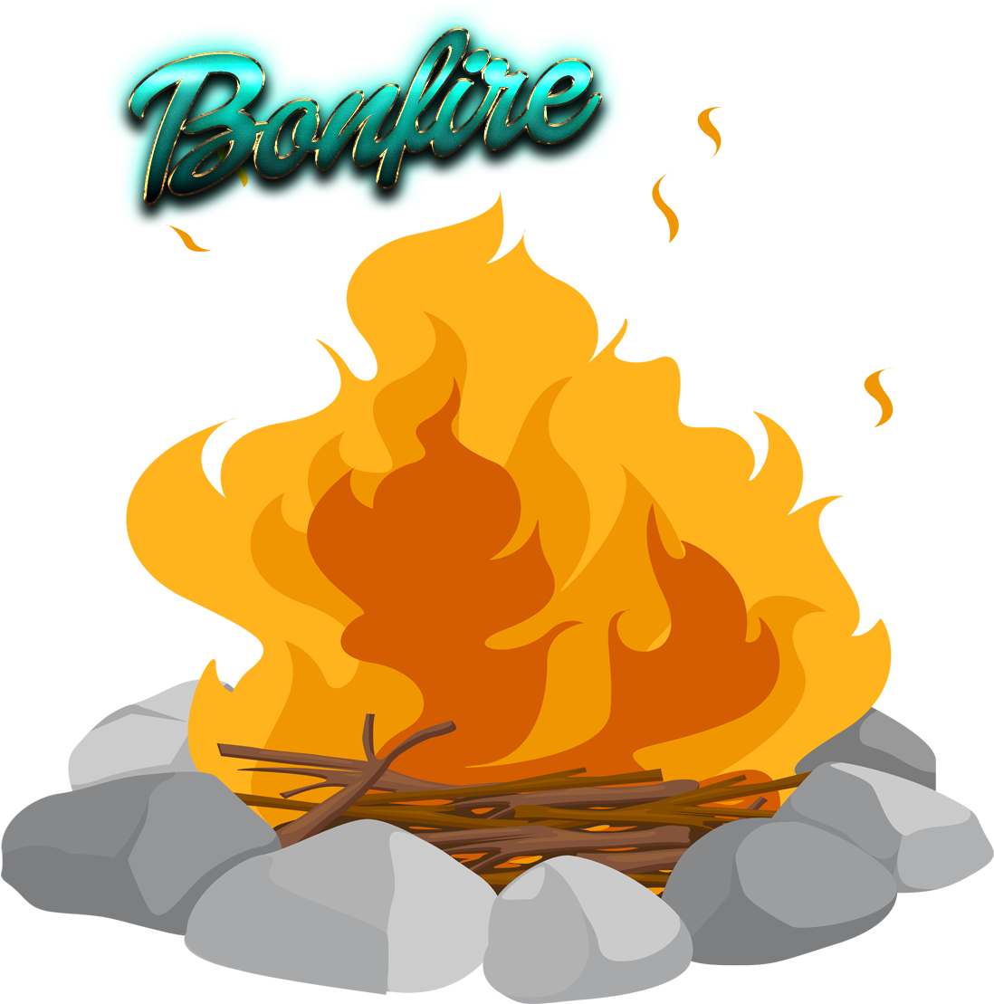 Vector Campfire Flame Transparent PNG Image
